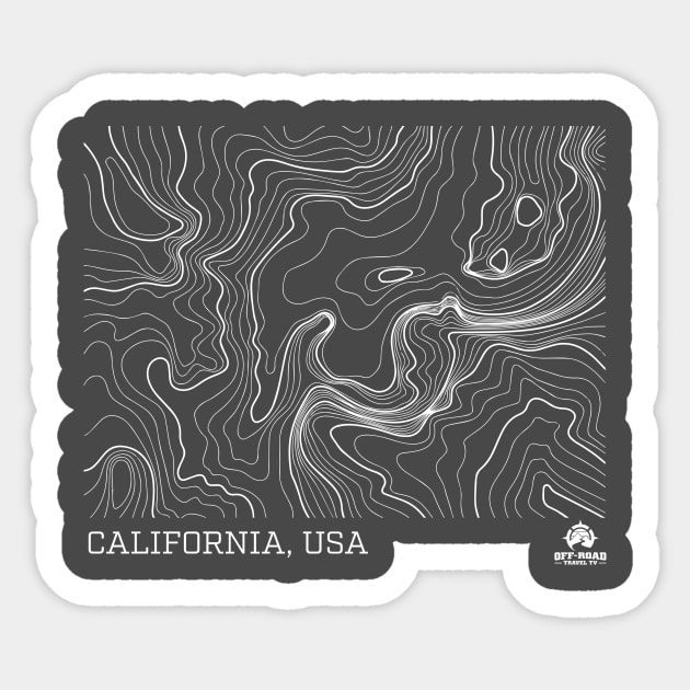 Off-Road Travel TV Topo Map Sticker by Speed & Sport Adventures